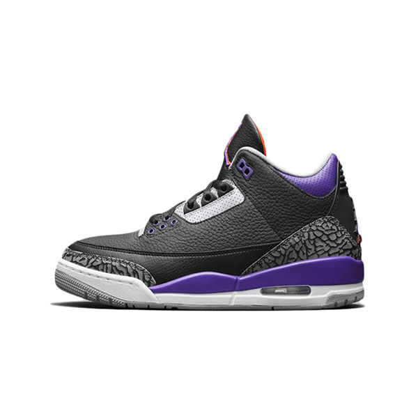 Air Jordan 3- Black Court Purple