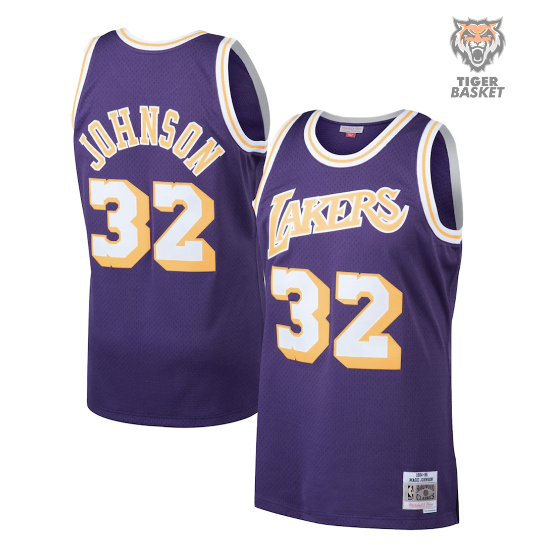 Los-Angeles-Lakers---Magic-Johnson-1984_85-Purple